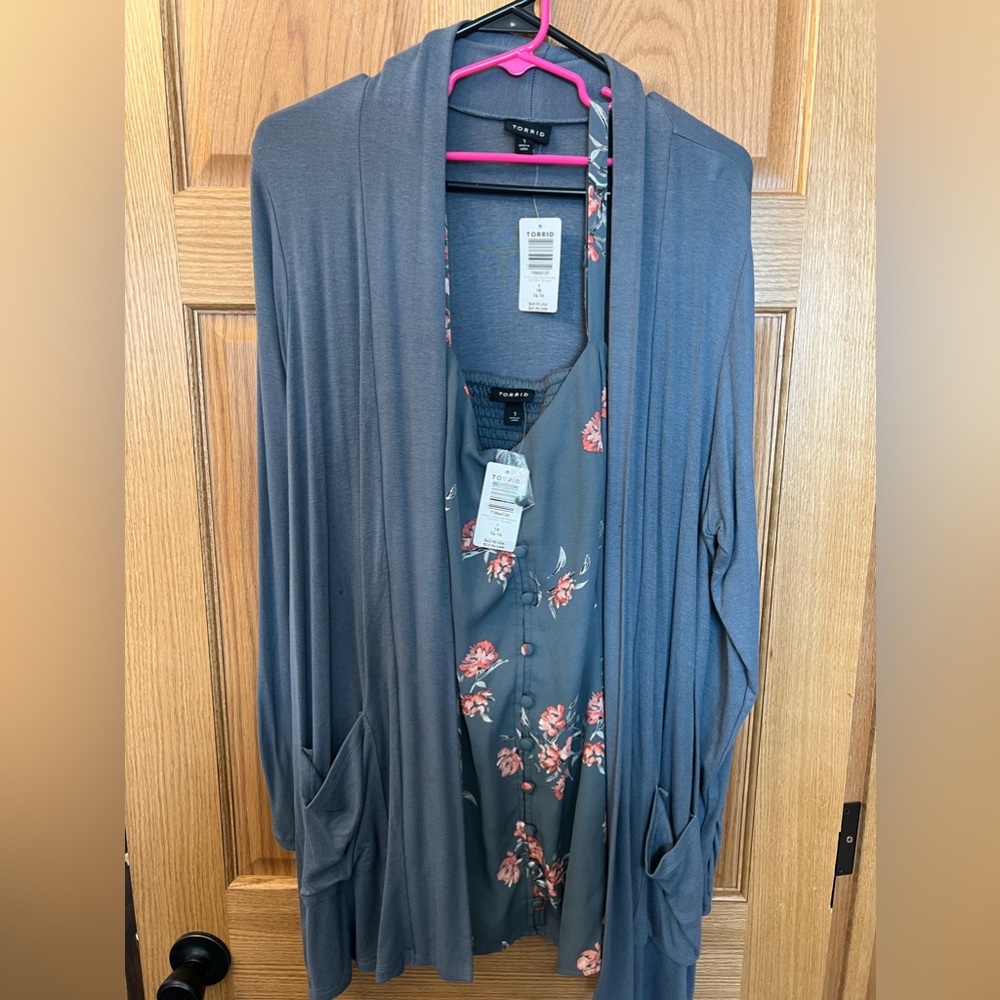 Torrid Cardigan & Tank
